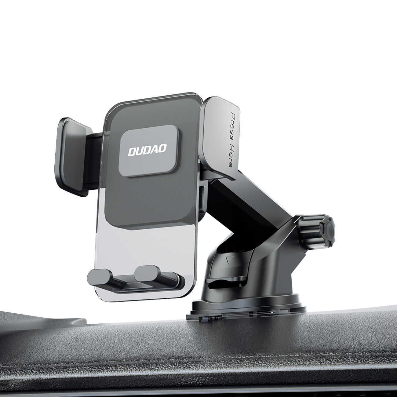 Dudao F8Max+ automobilinis laikiklis prietaisų skydeliui arba priekiniam stiklui, juodas Antrasis paveikslėlis