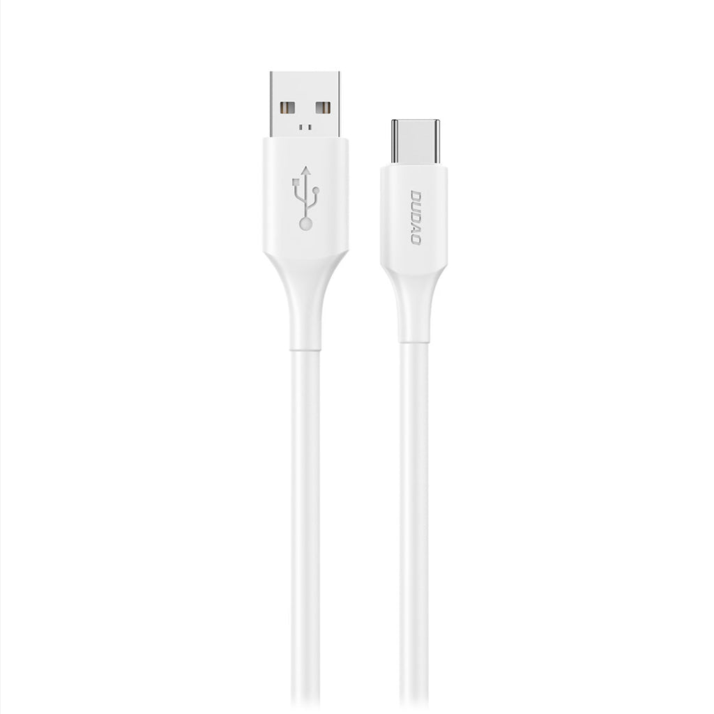 Dudao Laidas L2sT USB-A - USB-C 6A 1.2m baltas