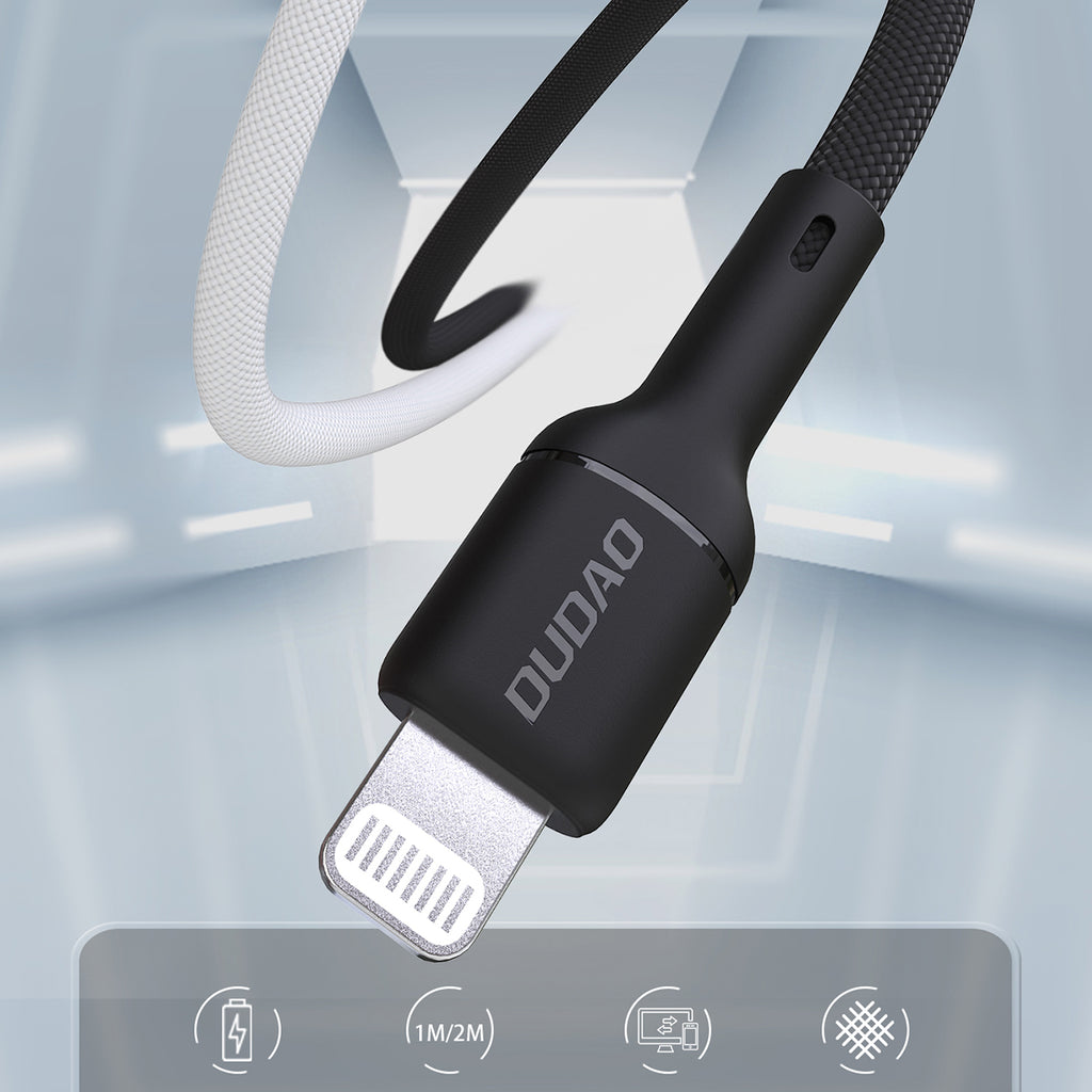 Dudao Laidas L9X 30W USB-C - Lightning 2m - juodas -- Cell phone cables