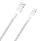 Dudao Laidas L9T 5A USB-A - USB-C 1m - baltas -- Cell phone cables