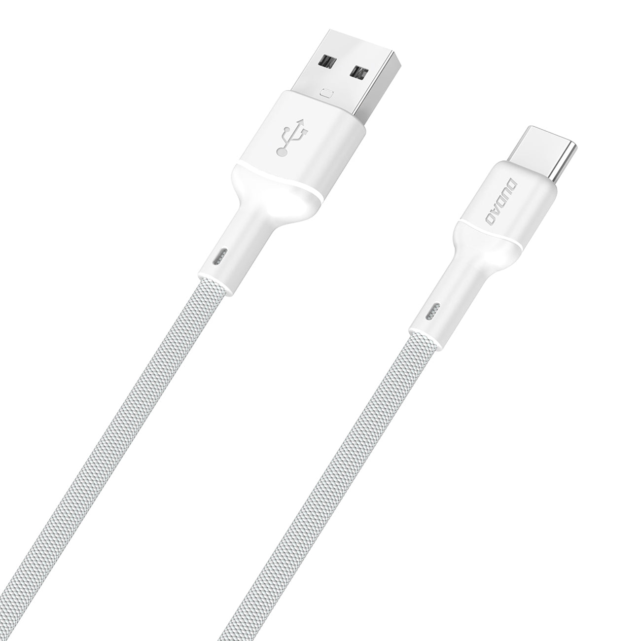 Dudao Laidas L9T 5A USB-A - USB-C 1m - baltas -- Cell phone cables