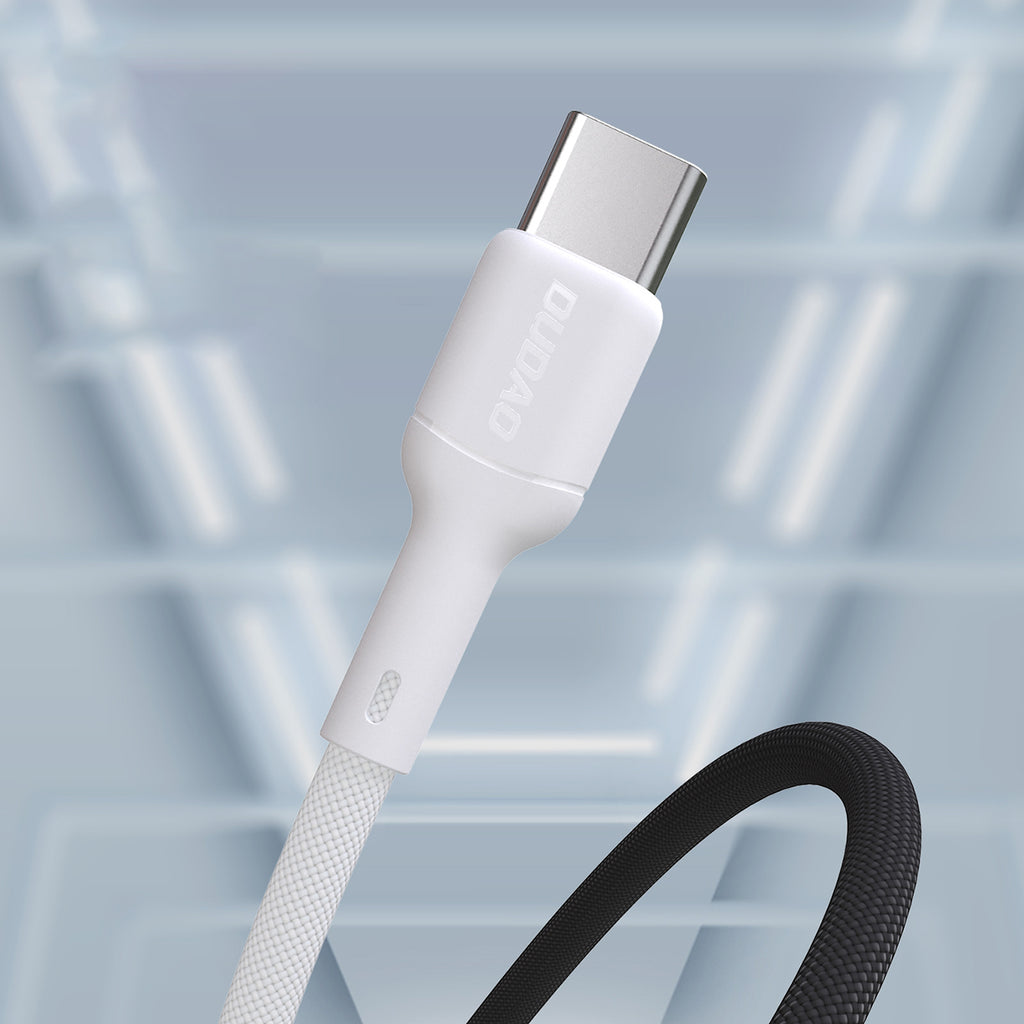 Dudao Laidas L9T 5A USB-A - USB-C 1m - baltas -- Cell phone cables