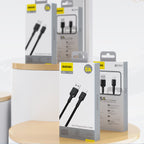 Dudao Laidas L9T 5A USB-A - USB-C 1m - juodas