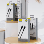 Dudao Laidas L9C Max 240W PD USB-C - USB-C 1.2m - juodas