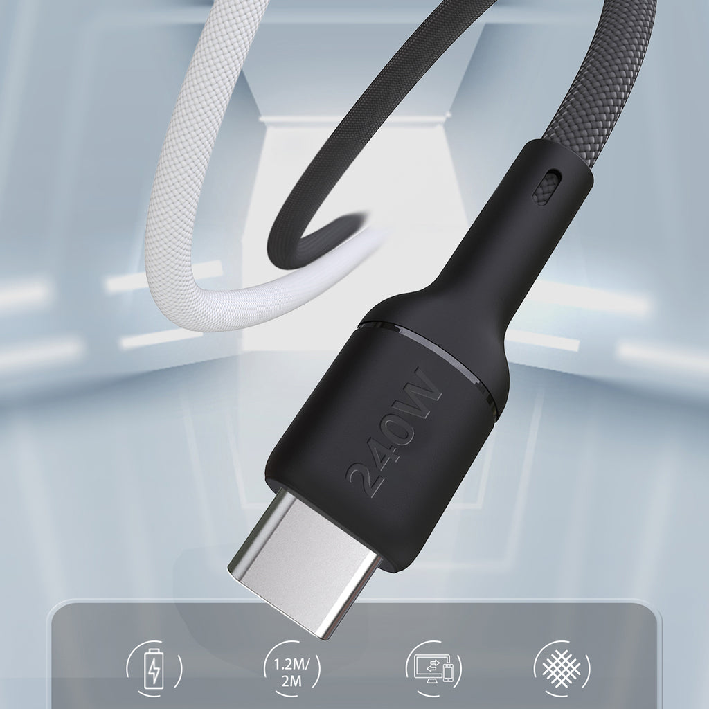 Dudao Laidas L9C Max 240W PD USB-C - USB-C 2m - juodas