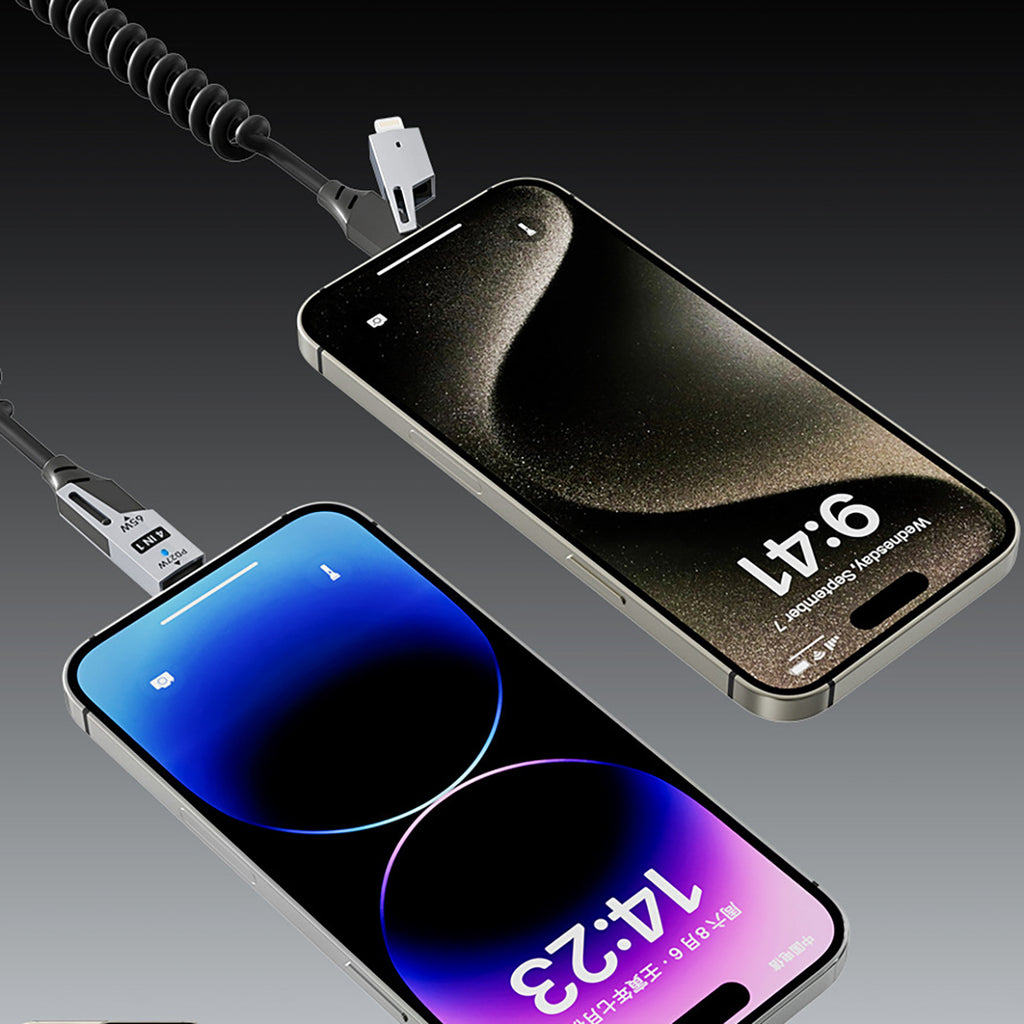 Dudao Laidas L20 Pro 4-in-1 USB-A / USB-C - Lightning / USB-C - juodas