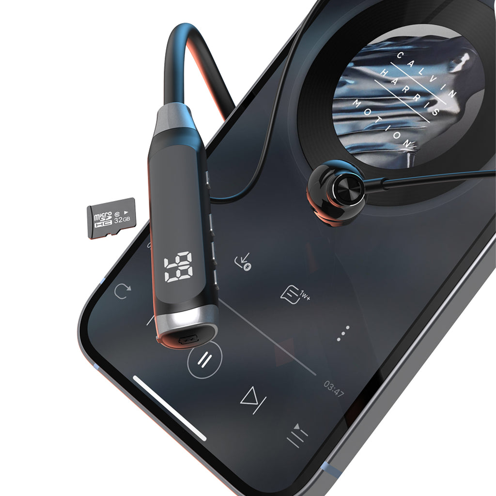 Dudao U5 Max Bluetooth kaklo belaidės ausinės – juodos