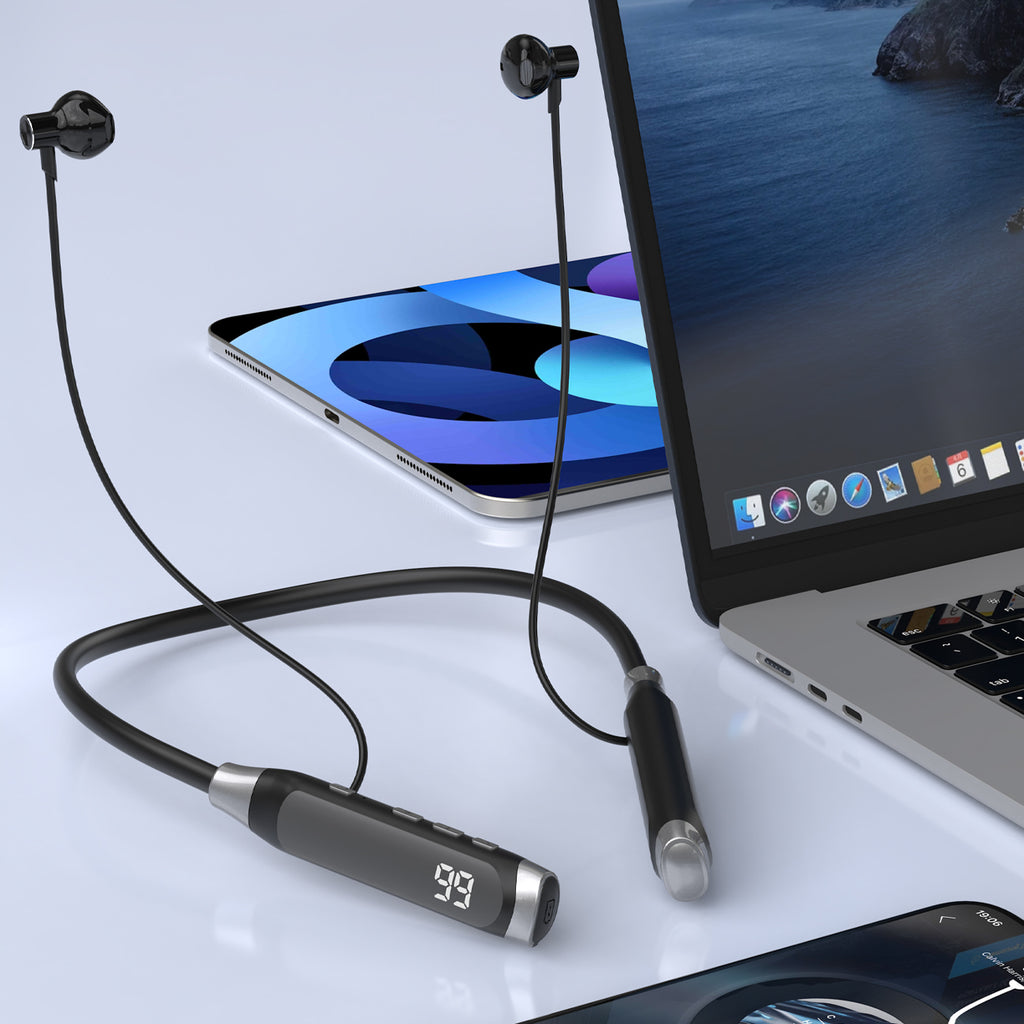 Dudao U5 Max Bluetooth kaklo belaidės ausinės – juodos