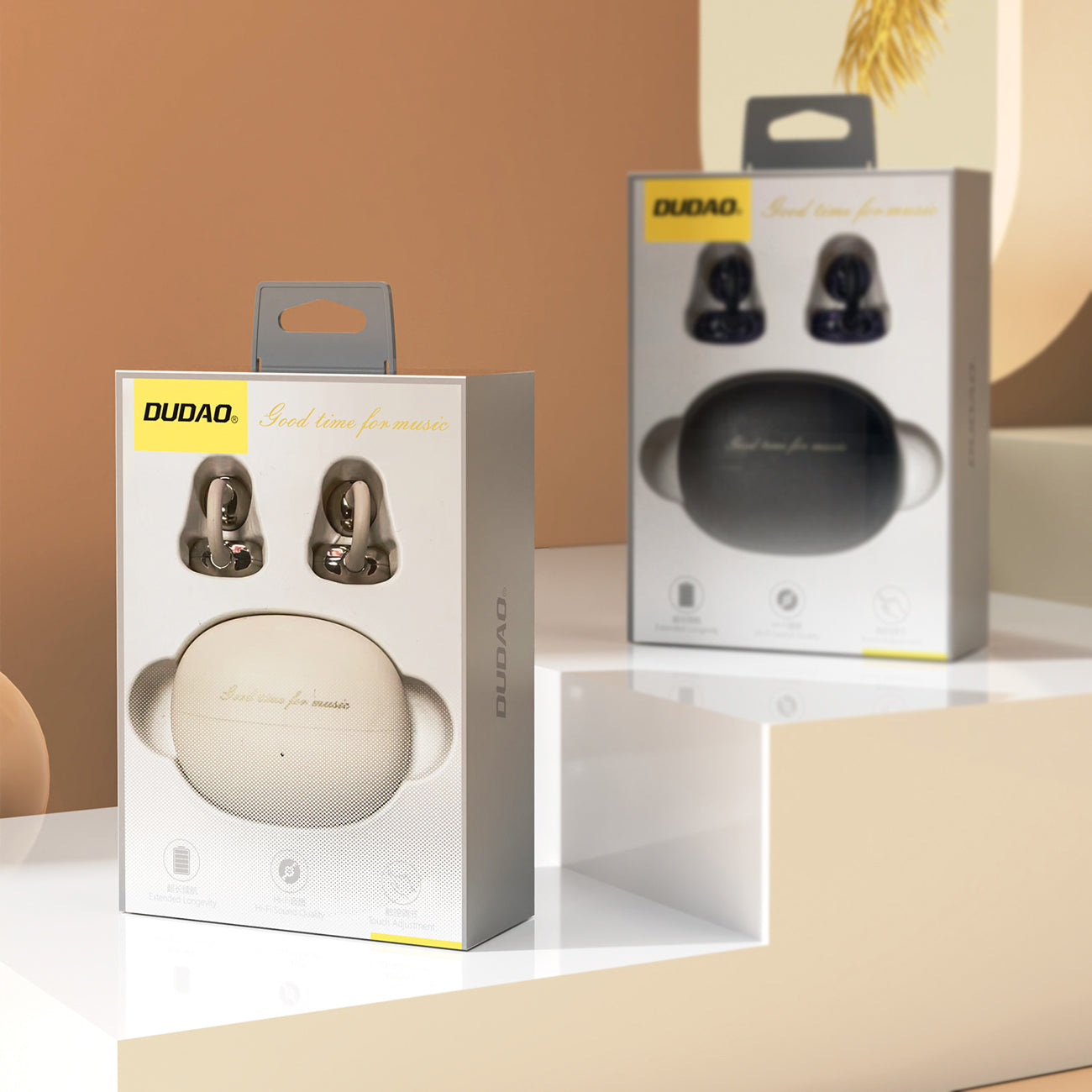 Dudao U20 TWS Bluetooth belaidieji ausinės - balta -- Headphones