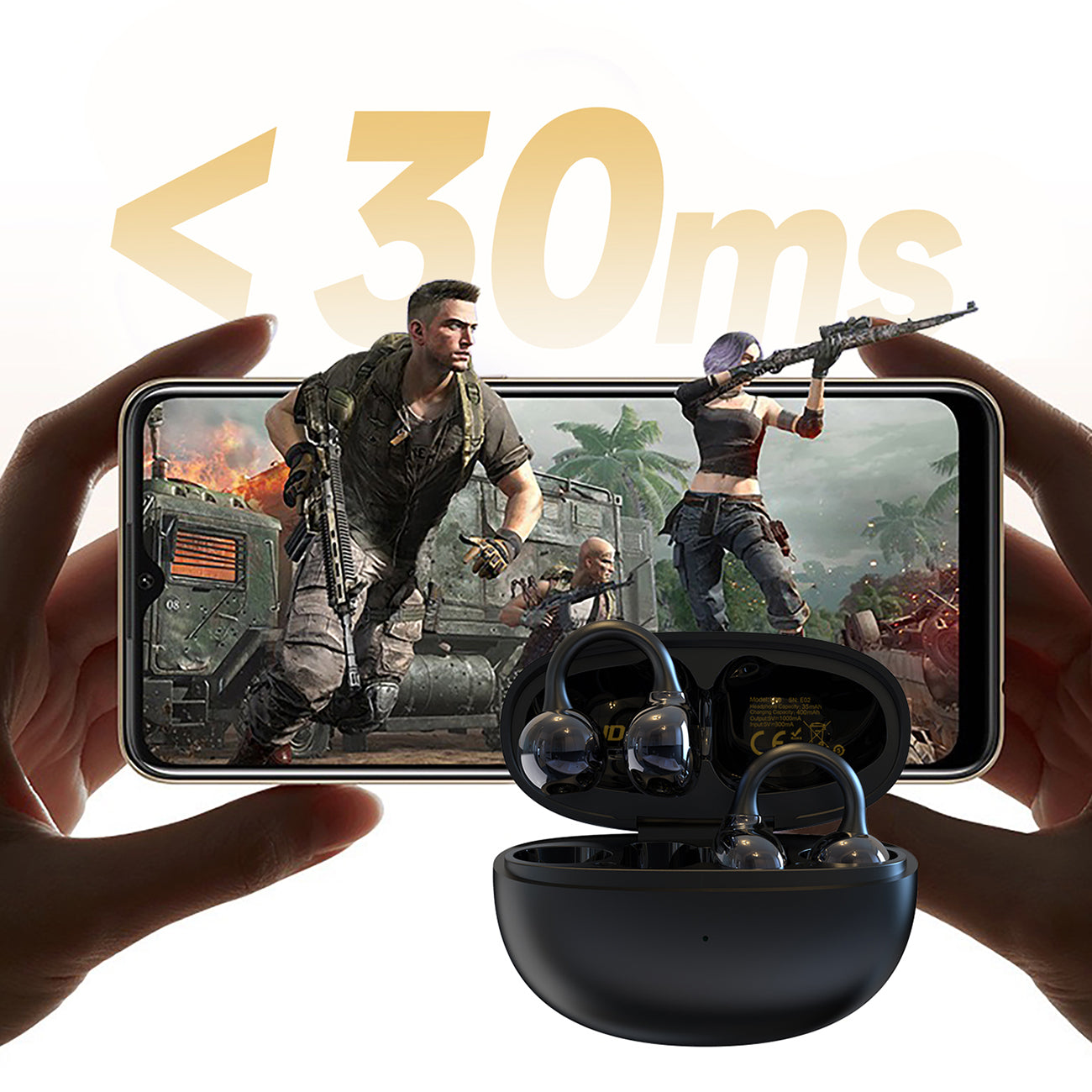 Dudao U20 TWS Bluetooth belaidės ausinės – juodos