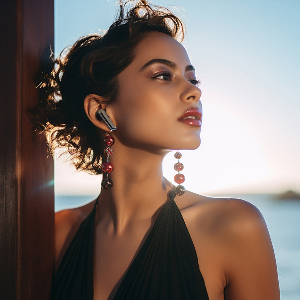 Dudao U21 TWS ANC ENC bluetooth wireless headphones - juoda -- Headphones