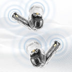 Dudao U21 TWS ANC ENC bluetooth wireless headphones - juoda -- Headphones