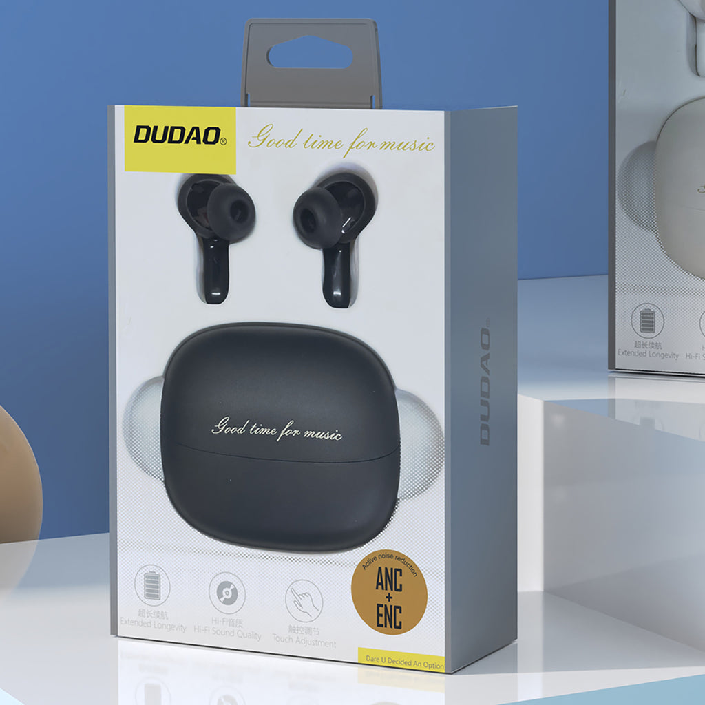Dudao U21 TWS ANC ENC bluetooth wireless headphones - juoda -- Headphones