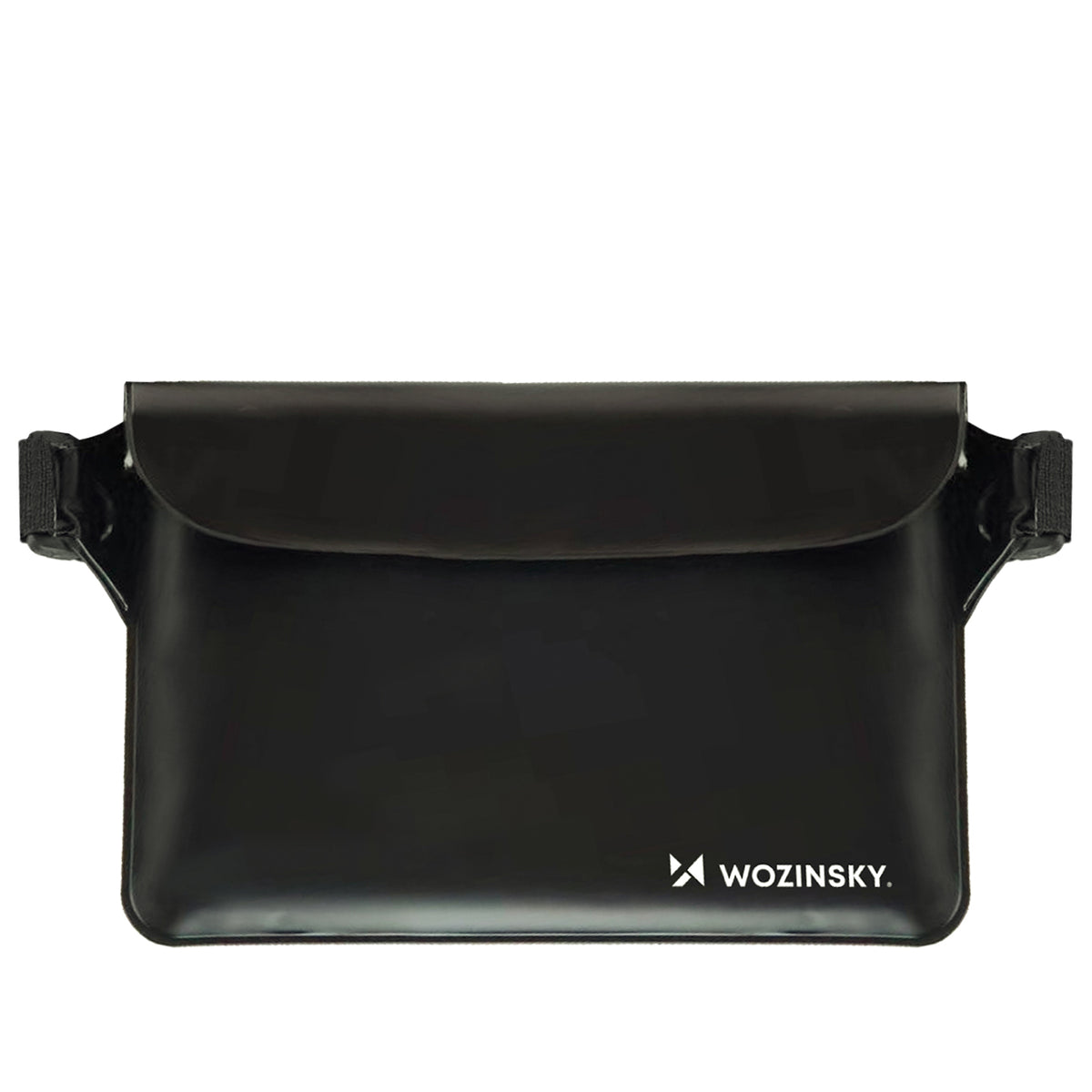 Wozinsky WWS-01 nepromadžiuojantis PVC juosmeninis krepšelis – juodas -- Bicycle Bags