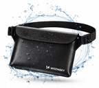 Wozinsky WWS-01 nepromadžiuojantis PVC juosmeninis krepšelis – juodas -- Bicycle Bags