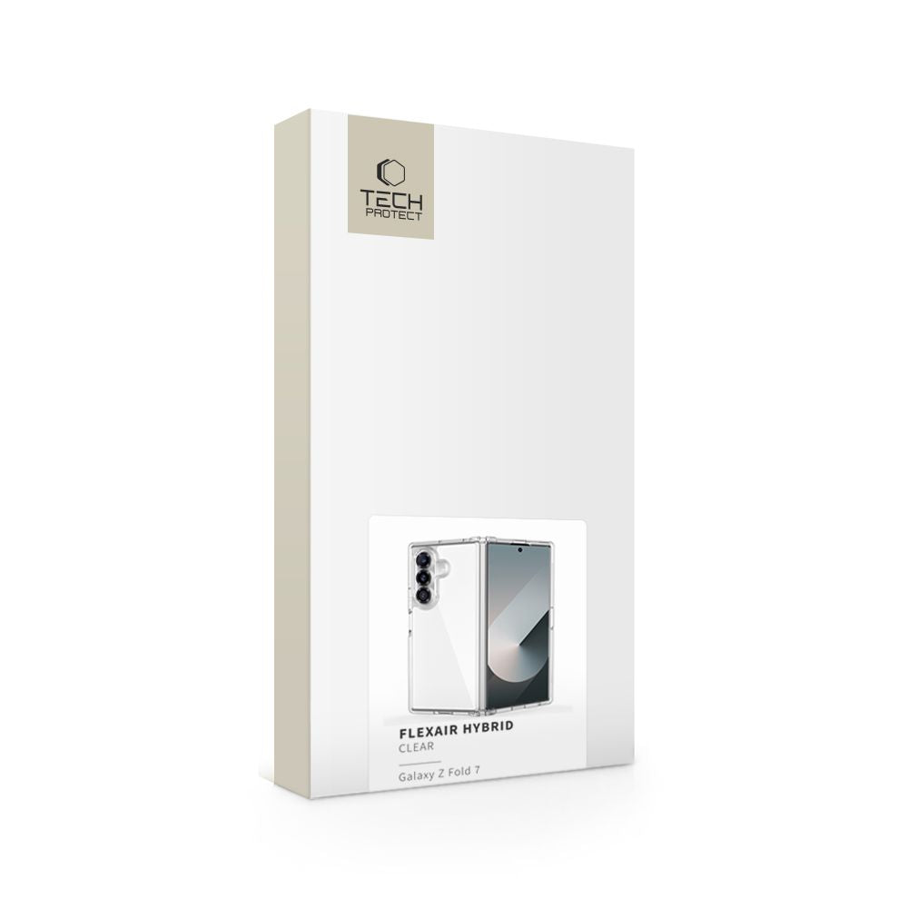 Skaidrus Tech-Protect FlexAir dėklas Galaxy Z Fold 7