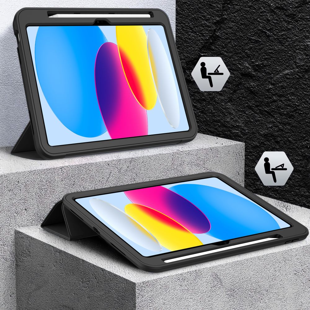 Tech-Protect Patvarus dėklas, skirtas iPad 10.9" 10 / 2022 / 11" 11 / 2025 – juodas