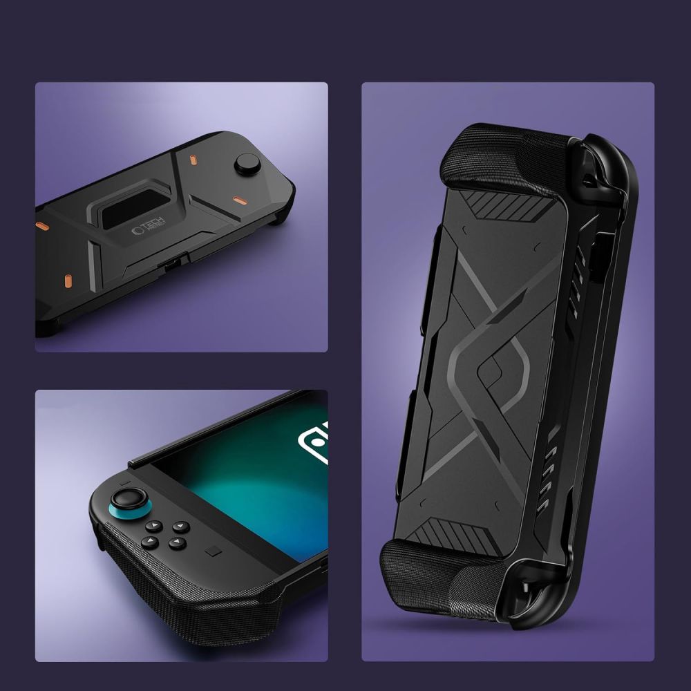 Tech-Protect Carbonox dėklas Nintendo Switch 2 – juodas -- Others