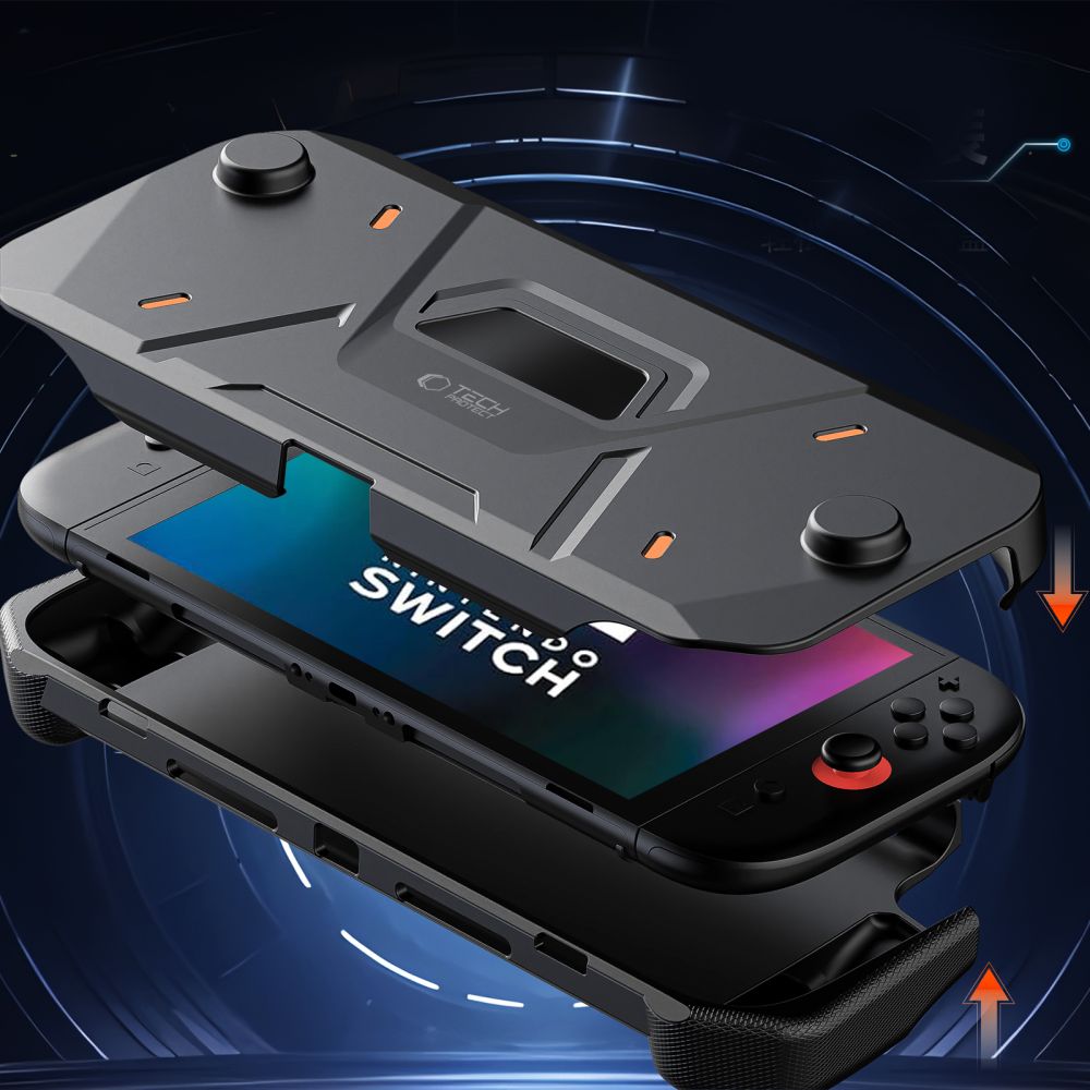 Tech-Protect Carbonox dėklas Nintendo Switch 2 – juodas -- Others
