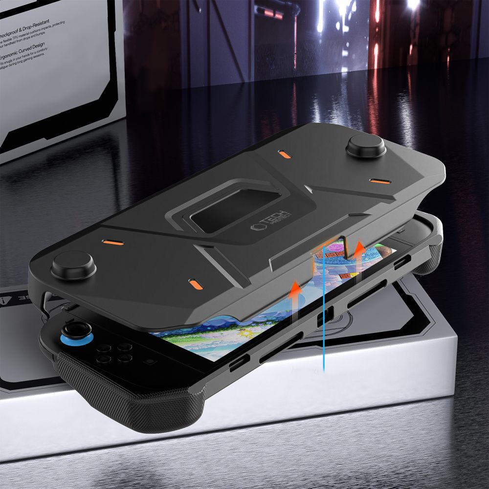 Tech-Protect Carbonox dėklas Nintendo Switch 2 – juodas -- Others