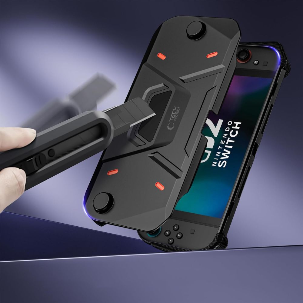 Tech-Protect Carbonox dėklas Nintendo Switch 2 – juodas -- Others