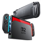 Supcase Crystal dėklas Nintendo Switch 2 – skaidrus juodas -- Cell phone cases and covers