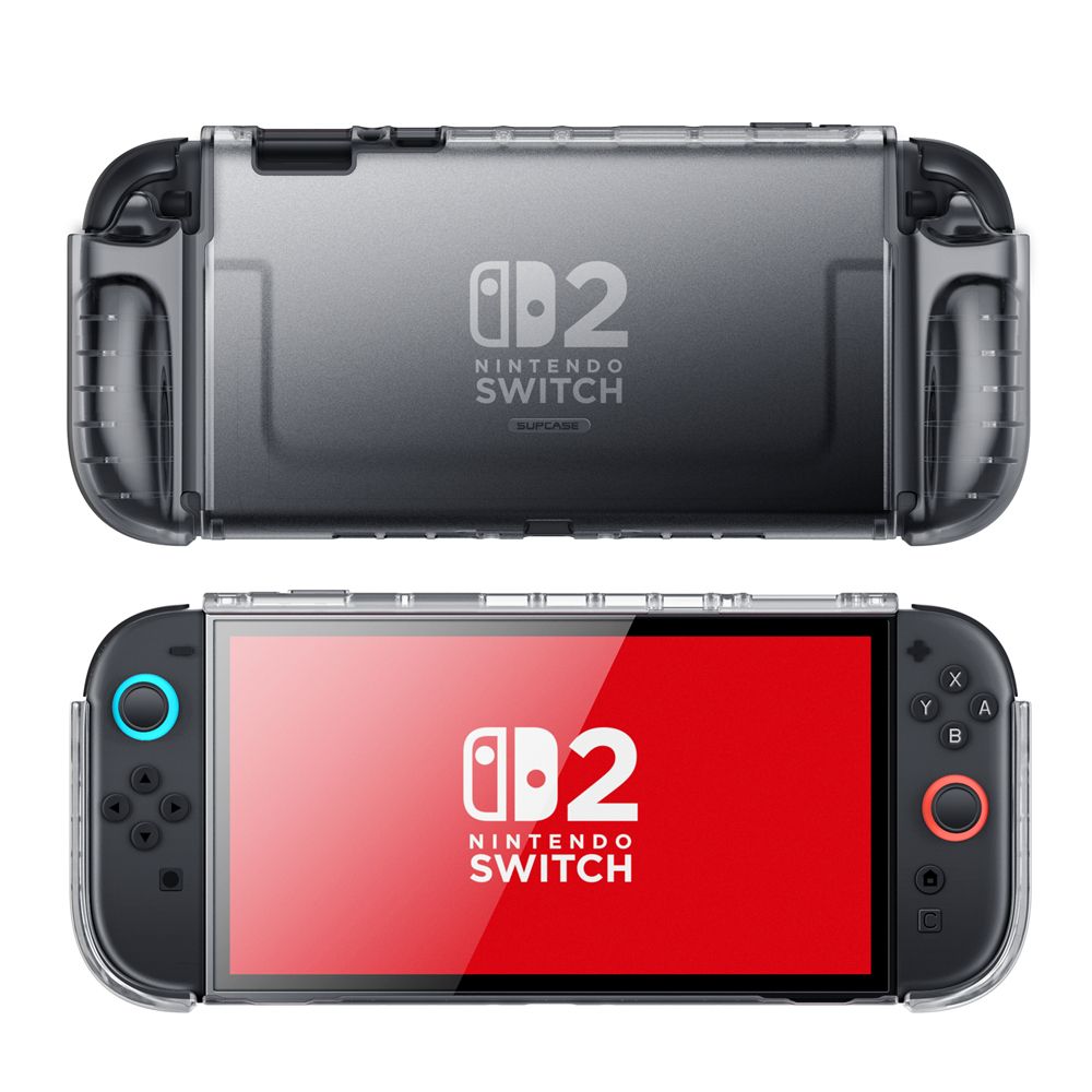 Supcase Crystal dėklas Nintendo Switch 2 – skaidrus juodas -- Cell phone cases and covers