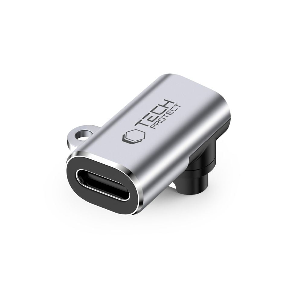 Tech-Protect Ultraboost USB-C kampo adapteris, skirtas Garmin laikrodžiui – pilkas -- USB Adapters
