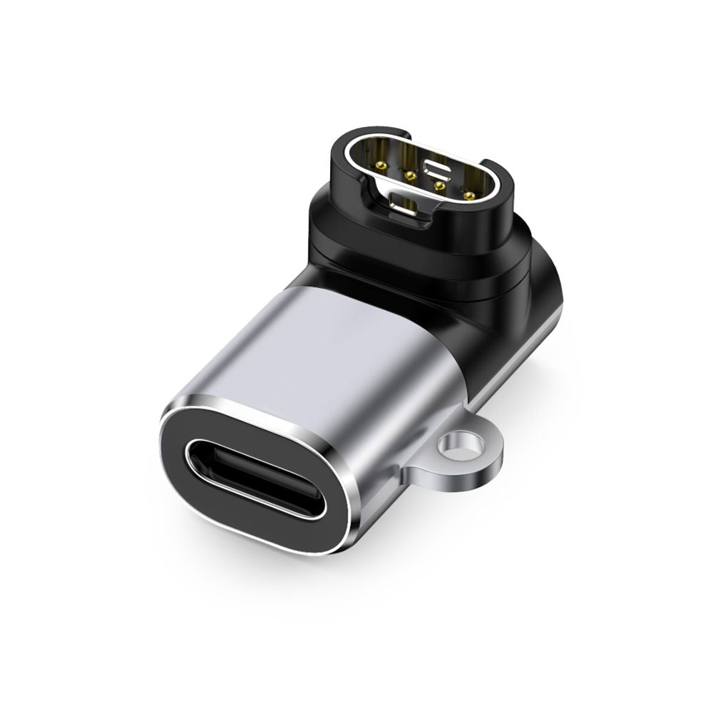 Tech-Protect Ultraboost USB-C kampo adapteris, skirtas Garmin laikrodžiui – pilkas -- USB Adapters