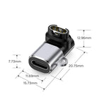 Tech-Protect Ultraboost USB-C kampo adapteris, skirtas Garmin laikrodžiui – pilkas -- USB Adapters