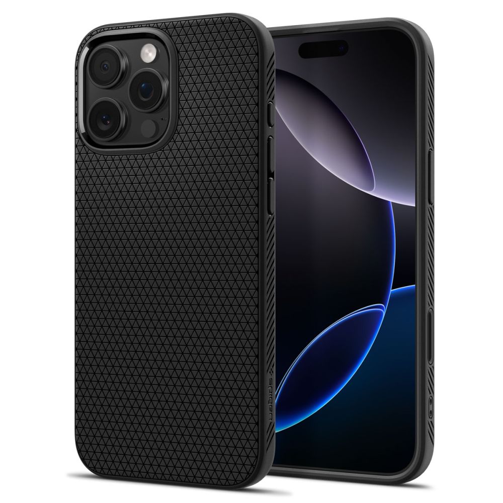 Spigen Liquid Air „T“ MagSafe dėklas iPhone 16 Pro – juodas