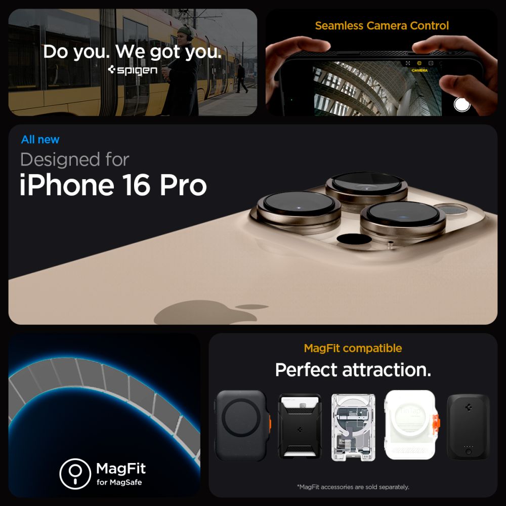 Spigen Liquid Air „T“ MagSafe dėklas iPhone 16 Pro – juodas