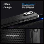 Spigen Liquid Air „T“ MagSafe dėklas iPhone 16 Pro – juodas