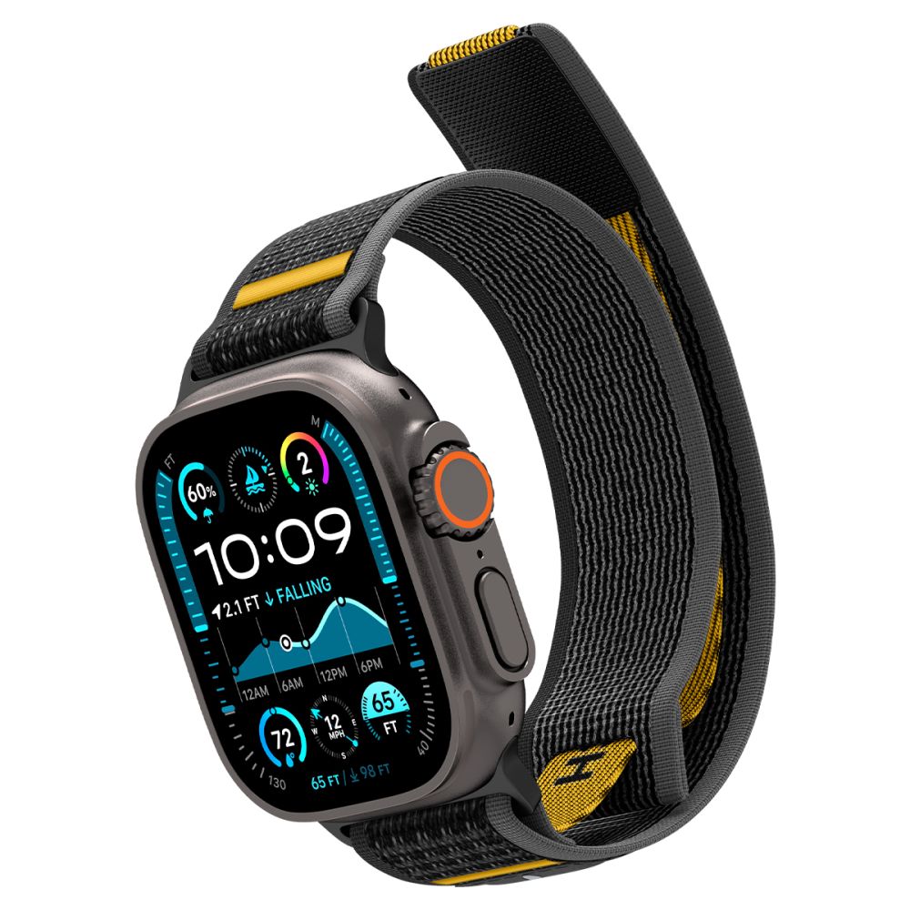 Spigen Athlex oro dirželis, skirtas Apple Watch 44/45/46/49 mm – juodas