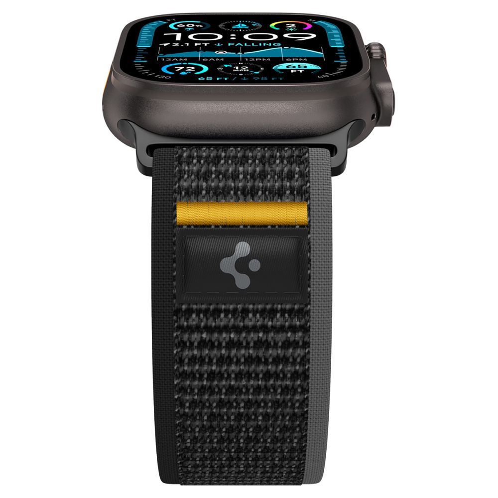 Spigen Athlex oro dirželis, skirtas Apple Watch 44/45/46/49 mm – juodas