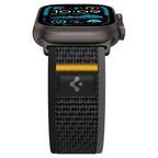 Spigen Athlex oro dirželis, skirtas Apple Watch 44/45/46/49 mm – juodas