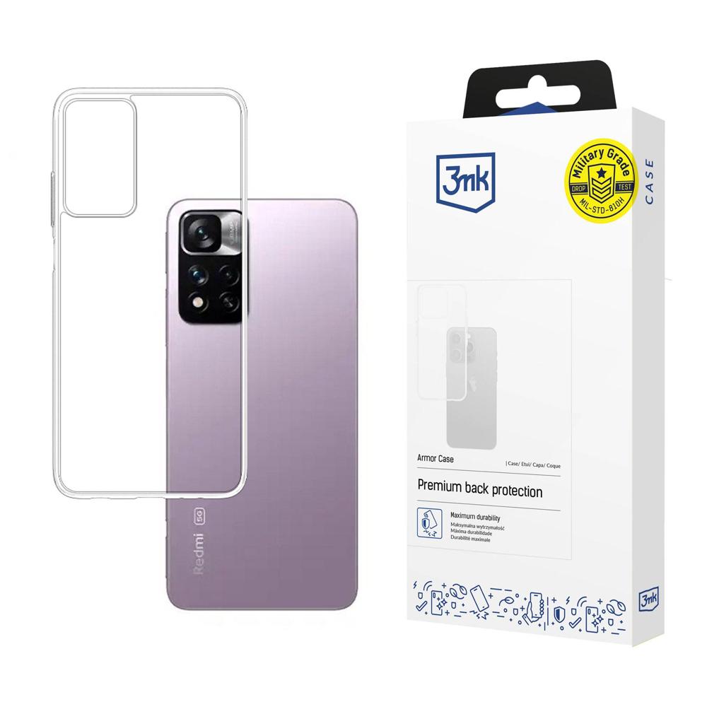 3mk Armor dėklas, skirtas Xiaomi Redmi Note 11 5G – skaidrus -- Xiaomi Redmi Note 11 5G / Redmi Note 11 5G