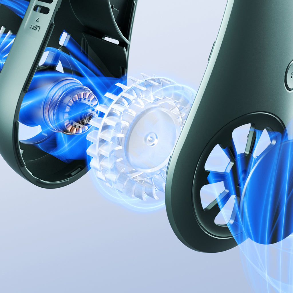 Jisulife Neck Fan Life3 nešiojamasis USB kaklo ventiliatorius - žalias -- Uncategorized