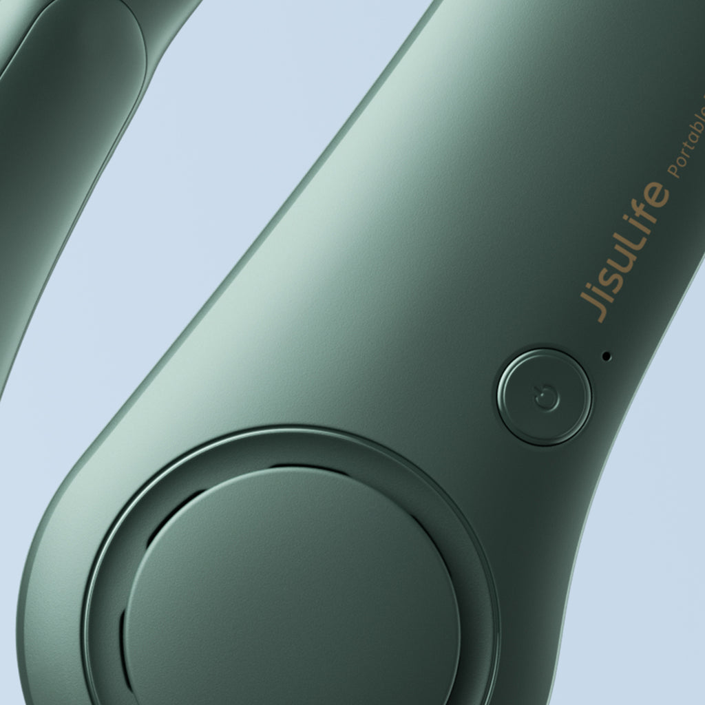 Jisulife Neck Fan Life3 nešiojamasis USB kaklo ventiliatorius - žalias -- Uncategorized