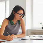 Jisulife Neck Fan Life3 nešiojamasis USB kaklo ventiliatorius - žalias -- Uncategorized