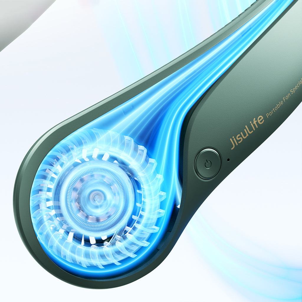 Jisulife Neck Fan Life3 nešiojamasis USB kaklo ventiliatorius - žalias -- Uncategorized