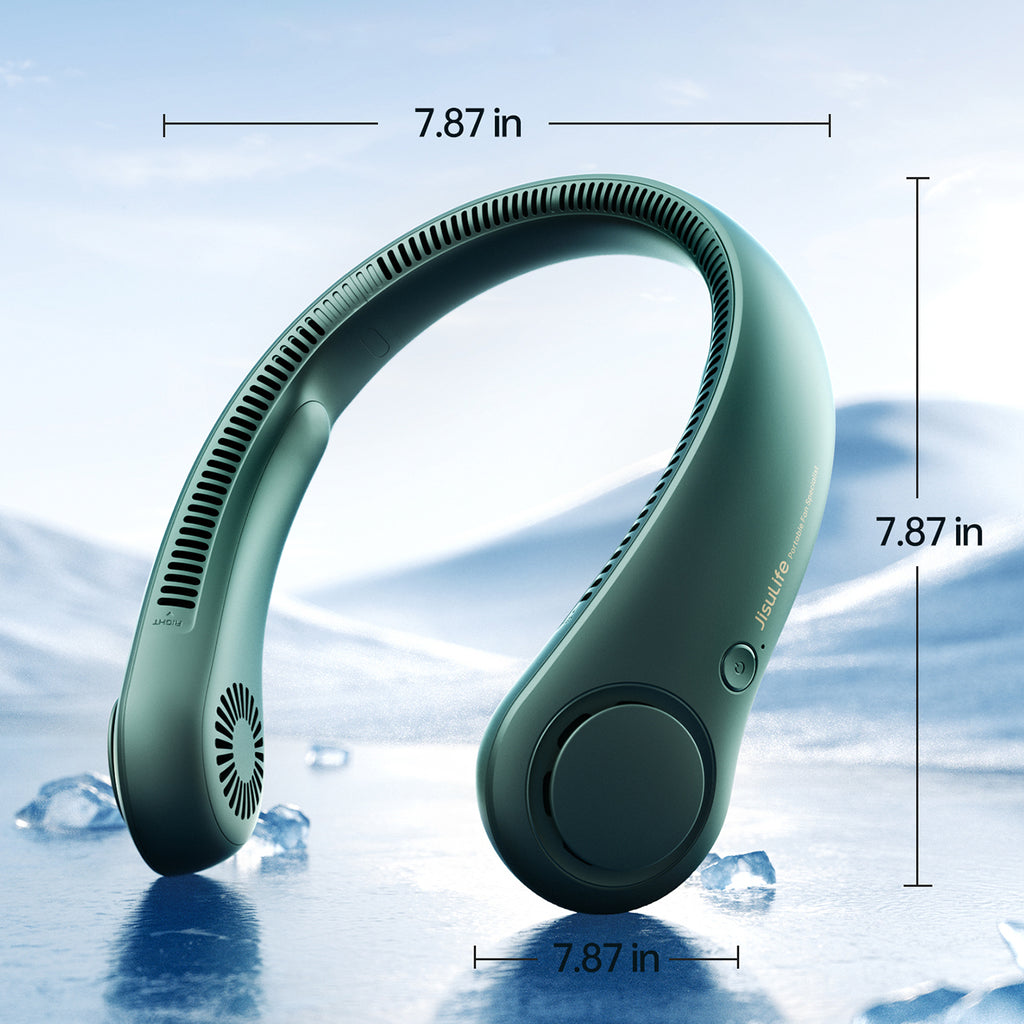 Jisulife Neck Fan Life3 nešiojamasis USB kaklo ventiliatorius - žalias -- Uncategorized