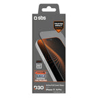 SBS D3O apsauginis stiklas iPhone 17 / 16 Pro + aplikatorius