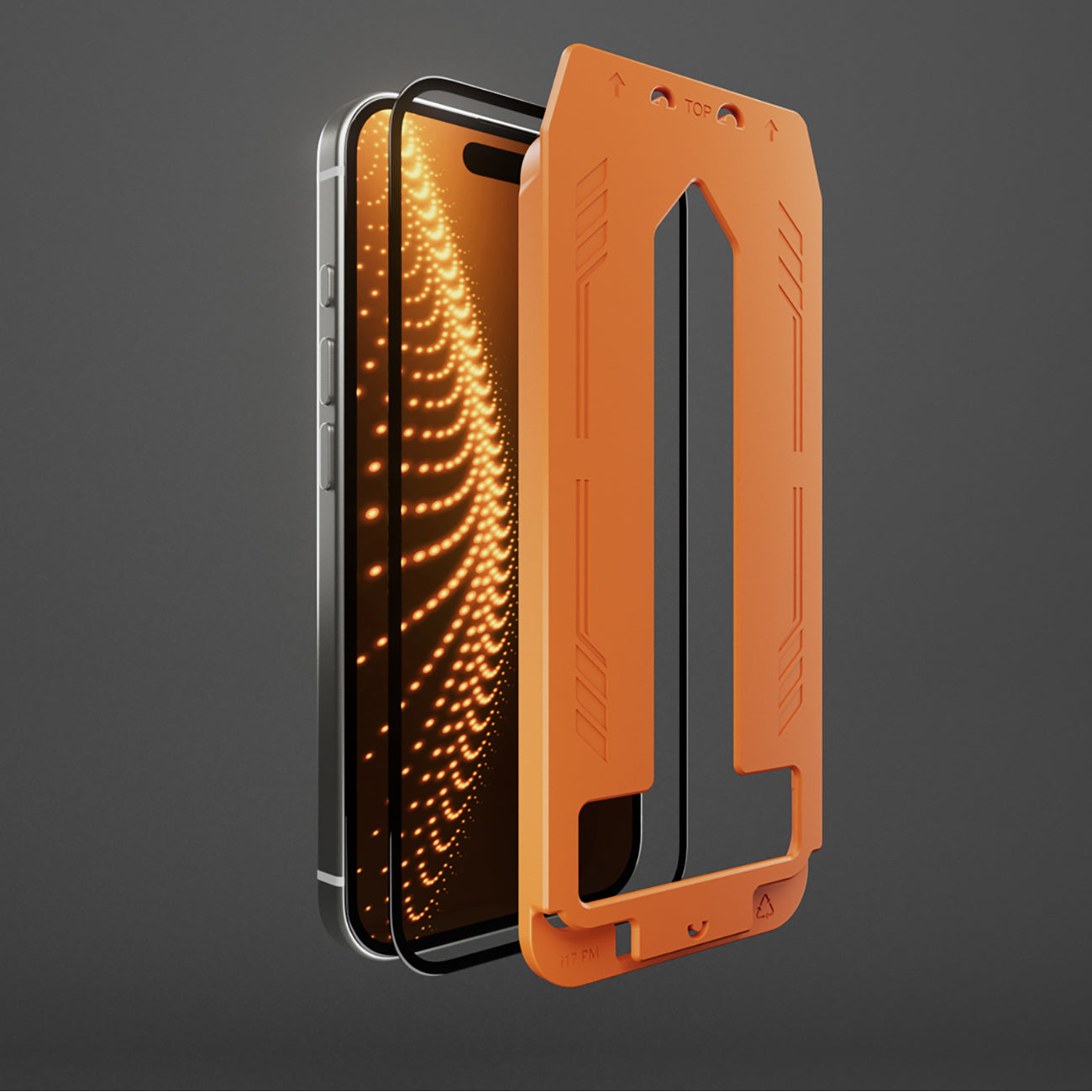 SBS apsaugos stiklas su D3O technologija rinkinyje su aplikatoriumi iPhone 17 Pro Max -- iPhone 17 Pro Max