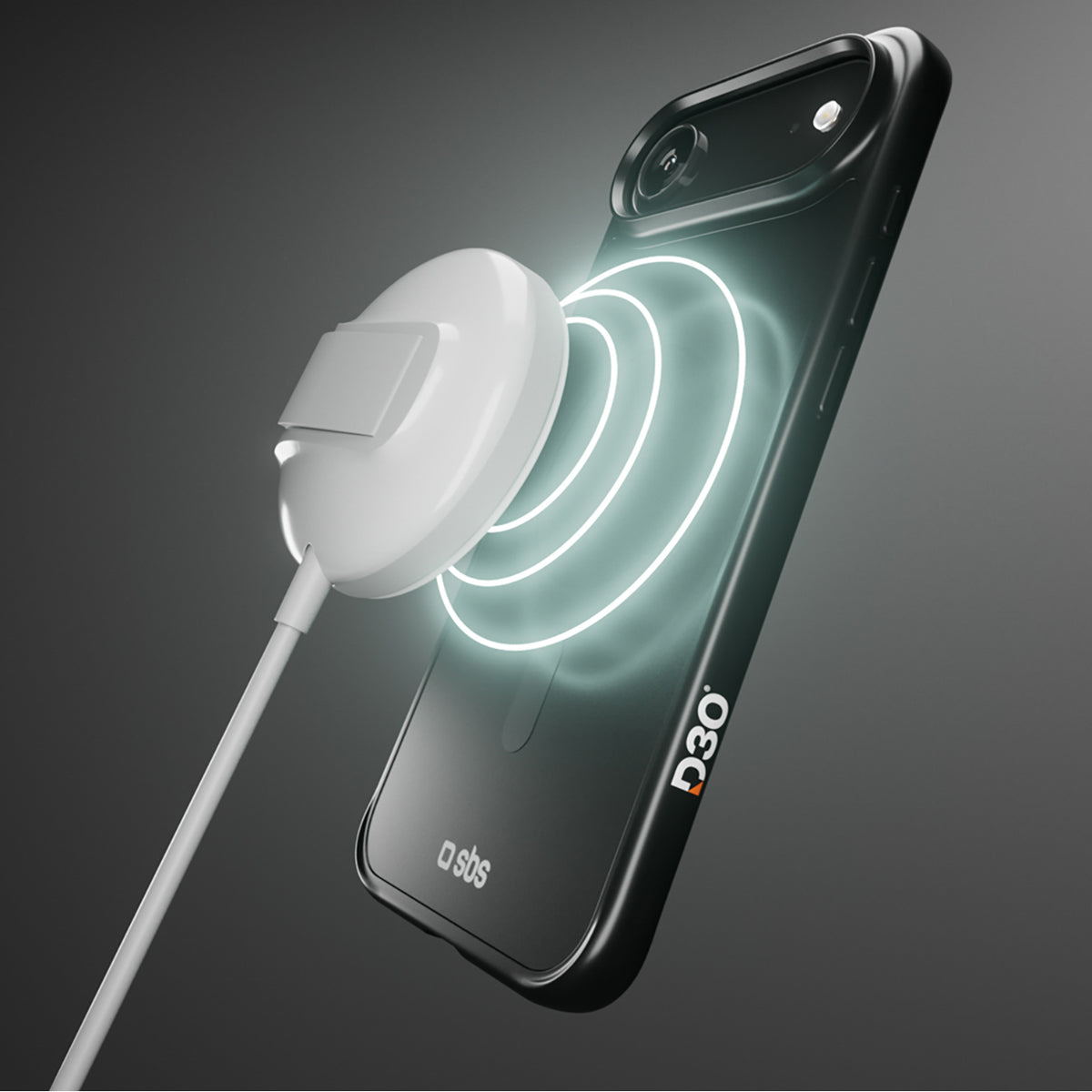 MagSafe dėklas iPhone 17 Air su D3O – juodas