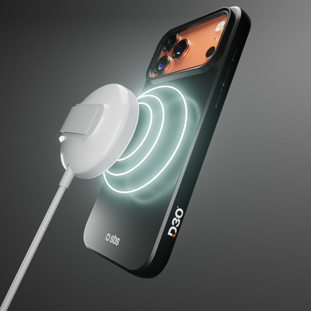 SBS MagSafe dėklas iPhone 17 Pro Max – juodas (D3O)