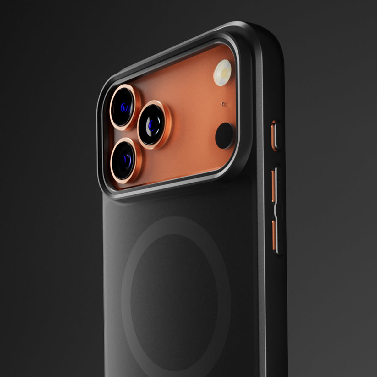 MagSafe dėklas iPhone 17 Pro su D3O – juodas