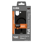 SBS MagSafe dėklas iPhone 17 – juodas (D3O)