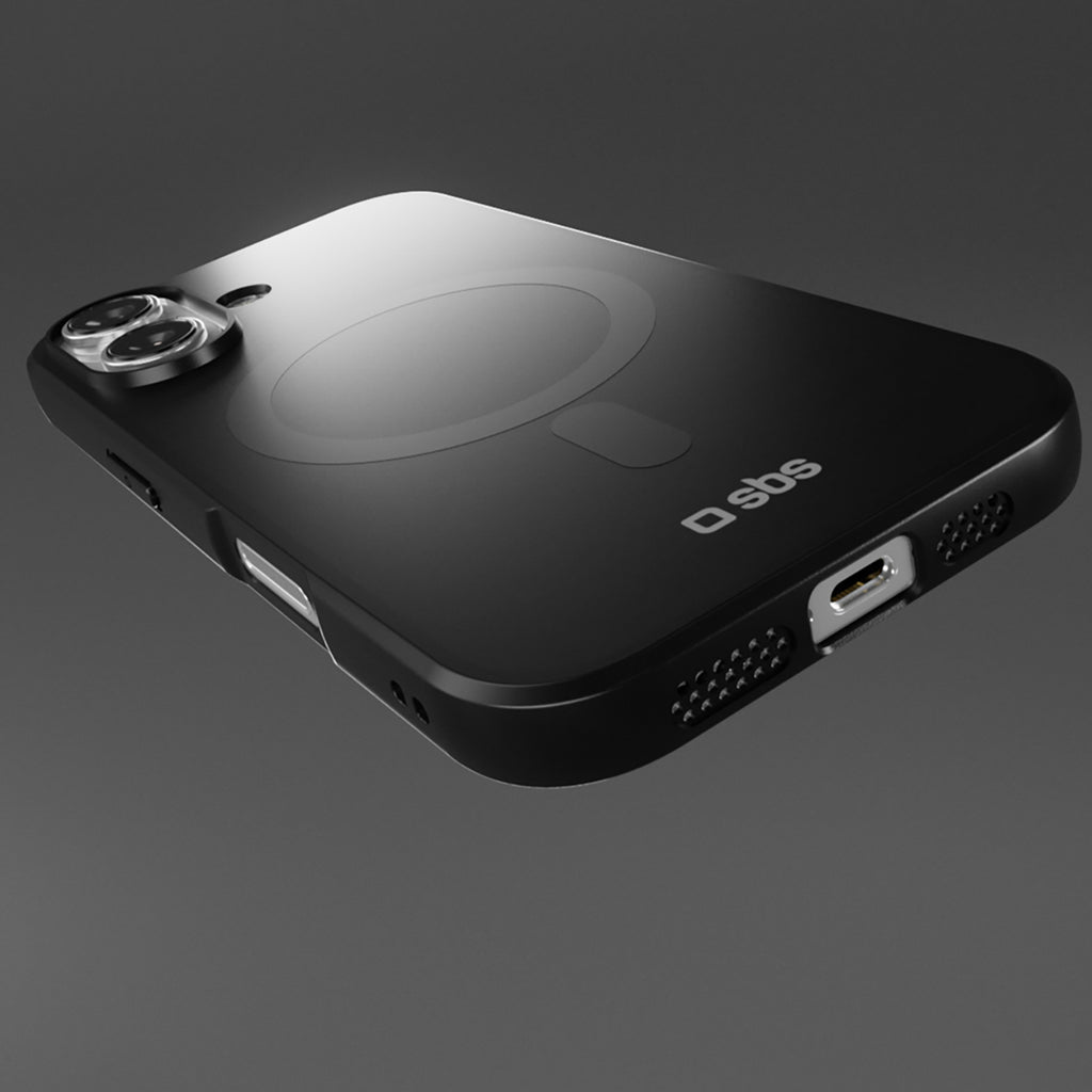 SBS MagSafe dėklas iPhone 17 – juodas (D3O)