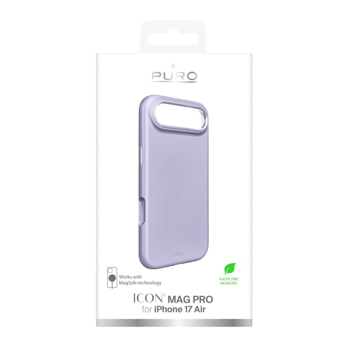 Puro MagSafe silikoninis dėklas iPhone 17 Air – rožinis